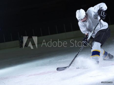 Picture of ice hockey player in action